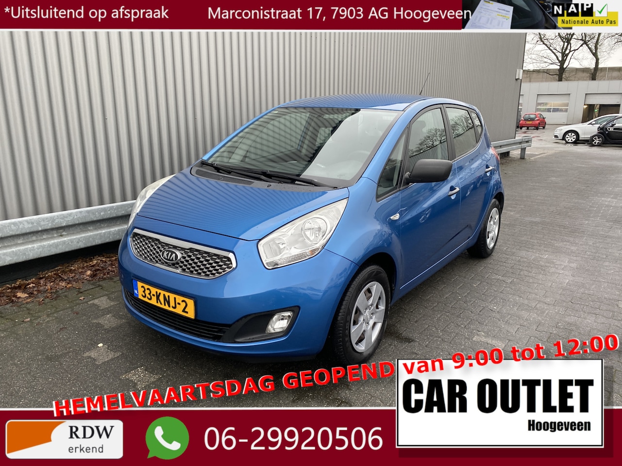 Kia Venga - 1.4 CVVT X-tra 59Dkm.NAP, 5-Drs, A/C, Trekh, z.g.a.n. APK – Inruil Mogelijk – - AutoWereld.nl