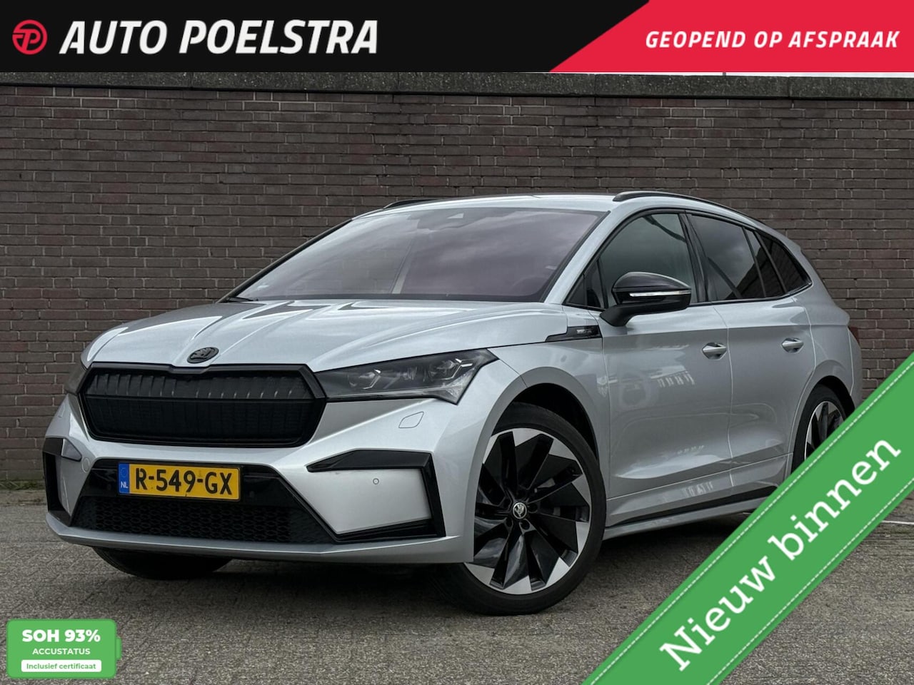 Skoda Enyaq iV - 80 Sportline | SOH 93% | Camera | ACC | Trekhaak | Matrix LED | Keyless | Sfeerverlichting - AutoWereld.nl