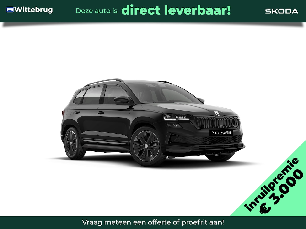 Skoda Karoq - 1.5 TSI ACT Sportline Ultimate Interieur 'Sportline Lounge', sportstoelen/ Virtual Pedal/ - AutoWereld.nl