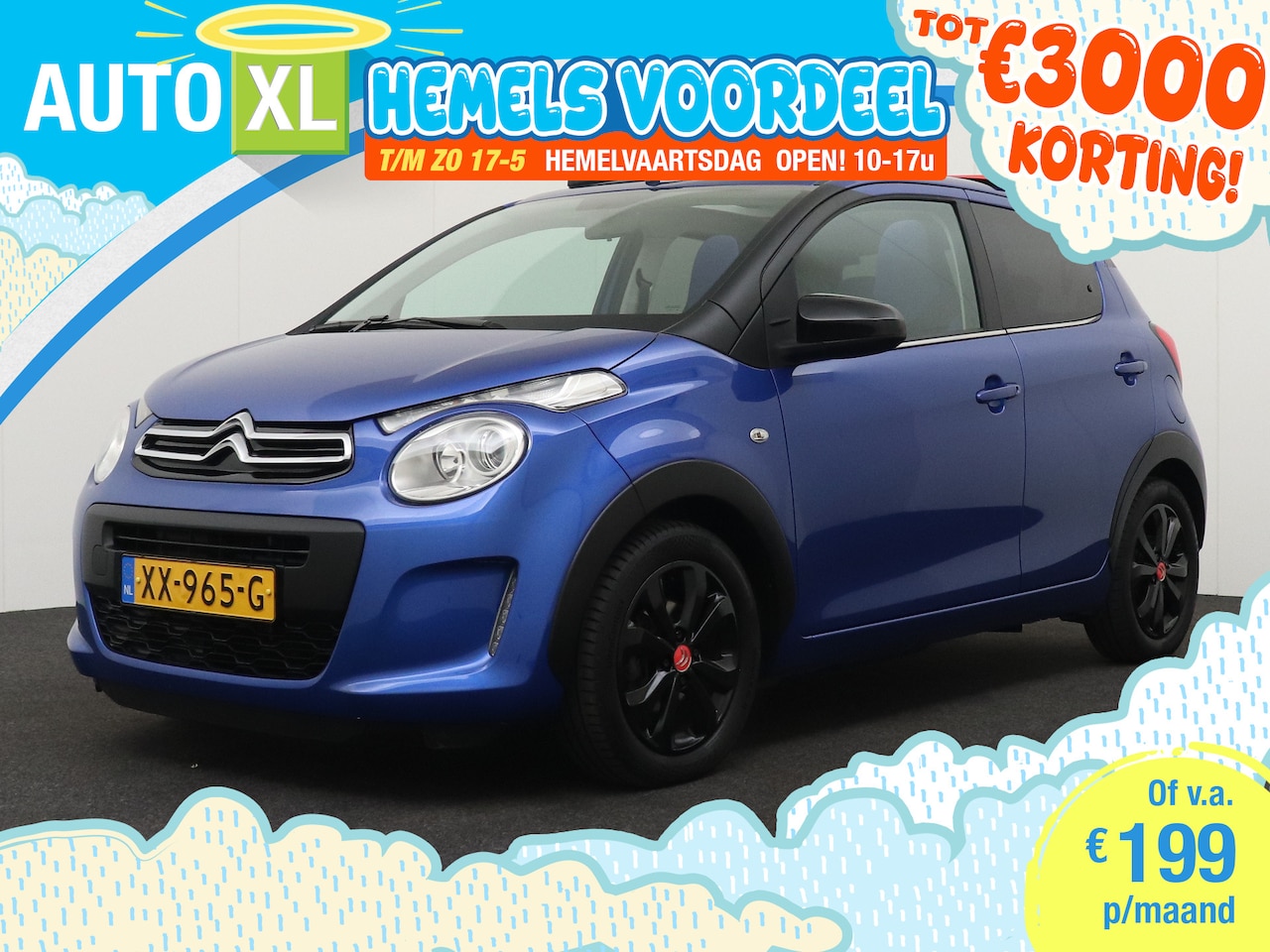 Citroën C1 - 1.0 VTi Cabrio Airscape Urban Ride Camera Carplay LED 15'LMV - AutoWereld.nl