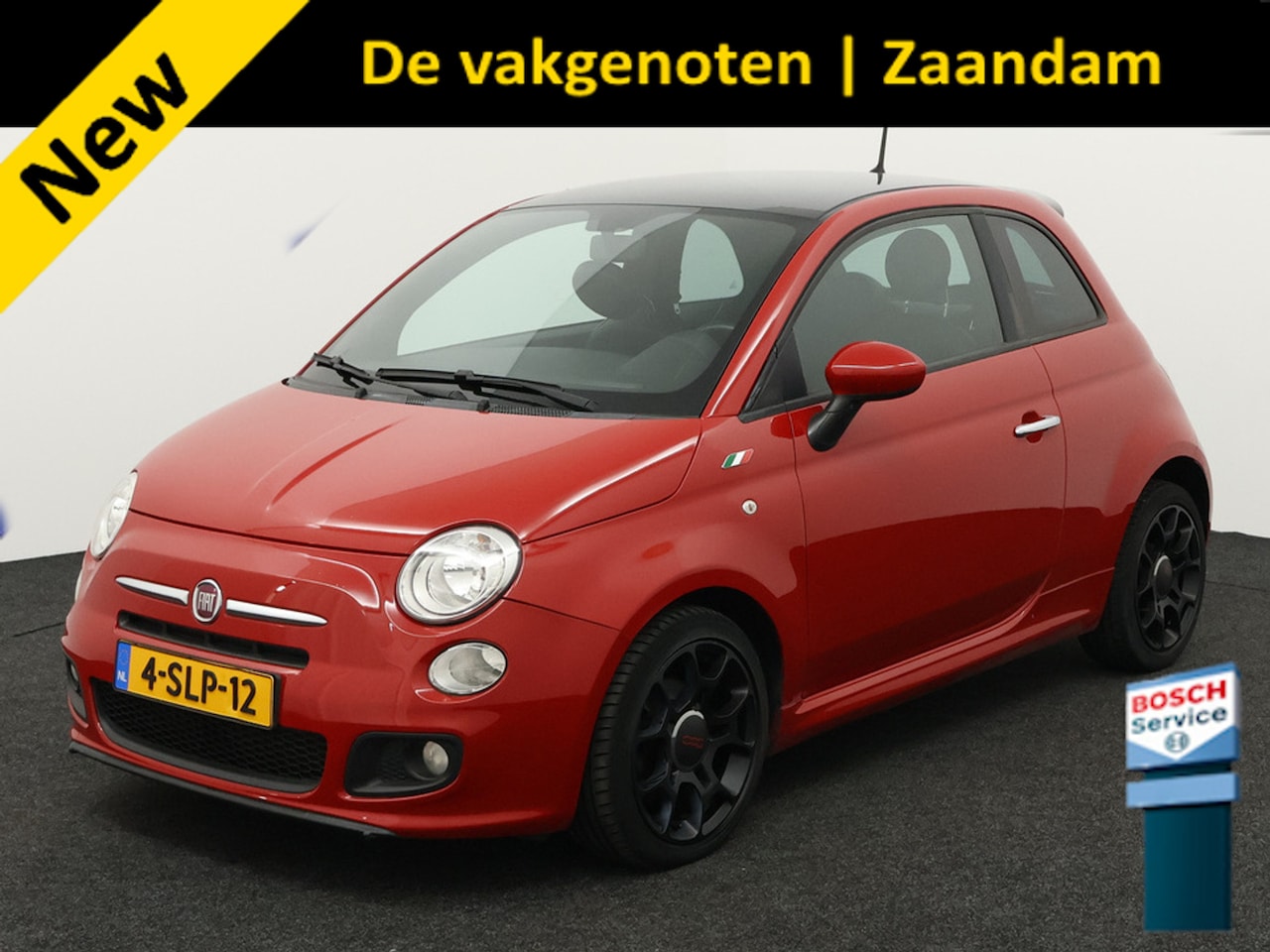 Fiat 500 - 0.9 TwinAir Lounge Bluetooth, Panoramadak, Buitenspiegels elektrisch verstel- en verwarmba - AutoWereld.nl