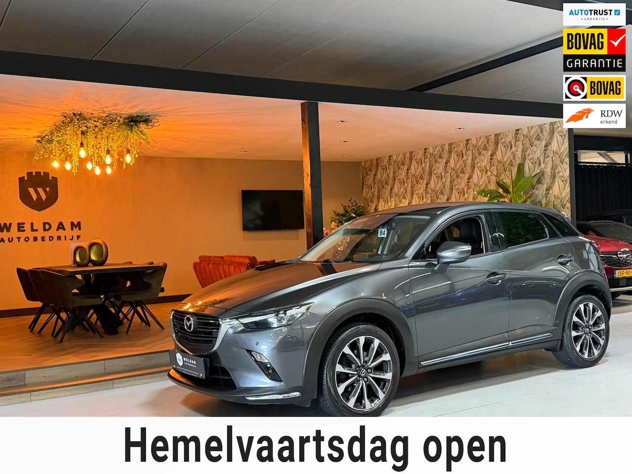 Mazda CX-3 - 2.0 SkyActiv-G 120 Sport-Line Garantie Afn. Trekhaak Head-up Camera StoelVW Leder Cruise N - AutoWereld.nl