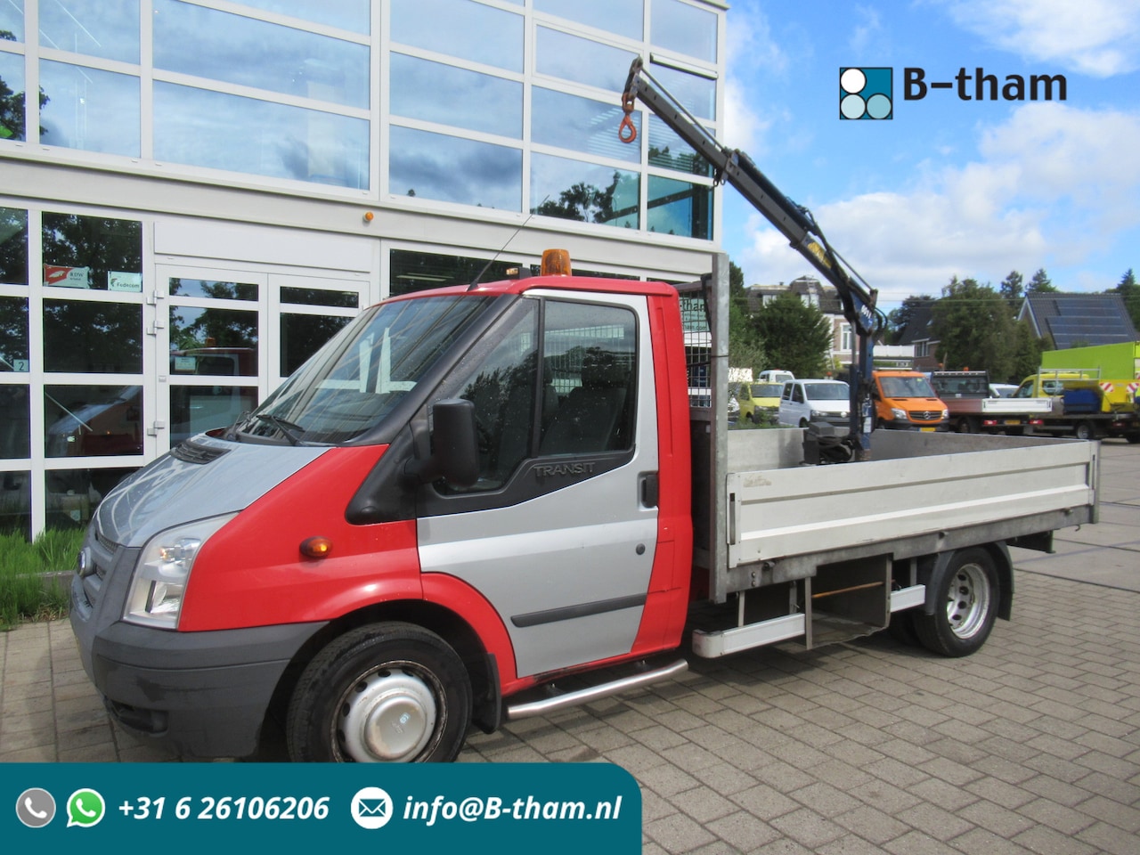 Ford Transit - 100 T350M 2.2 TDCI 74KW + Amco-Veba Kraan Crane Kran - AutoWereld.nl