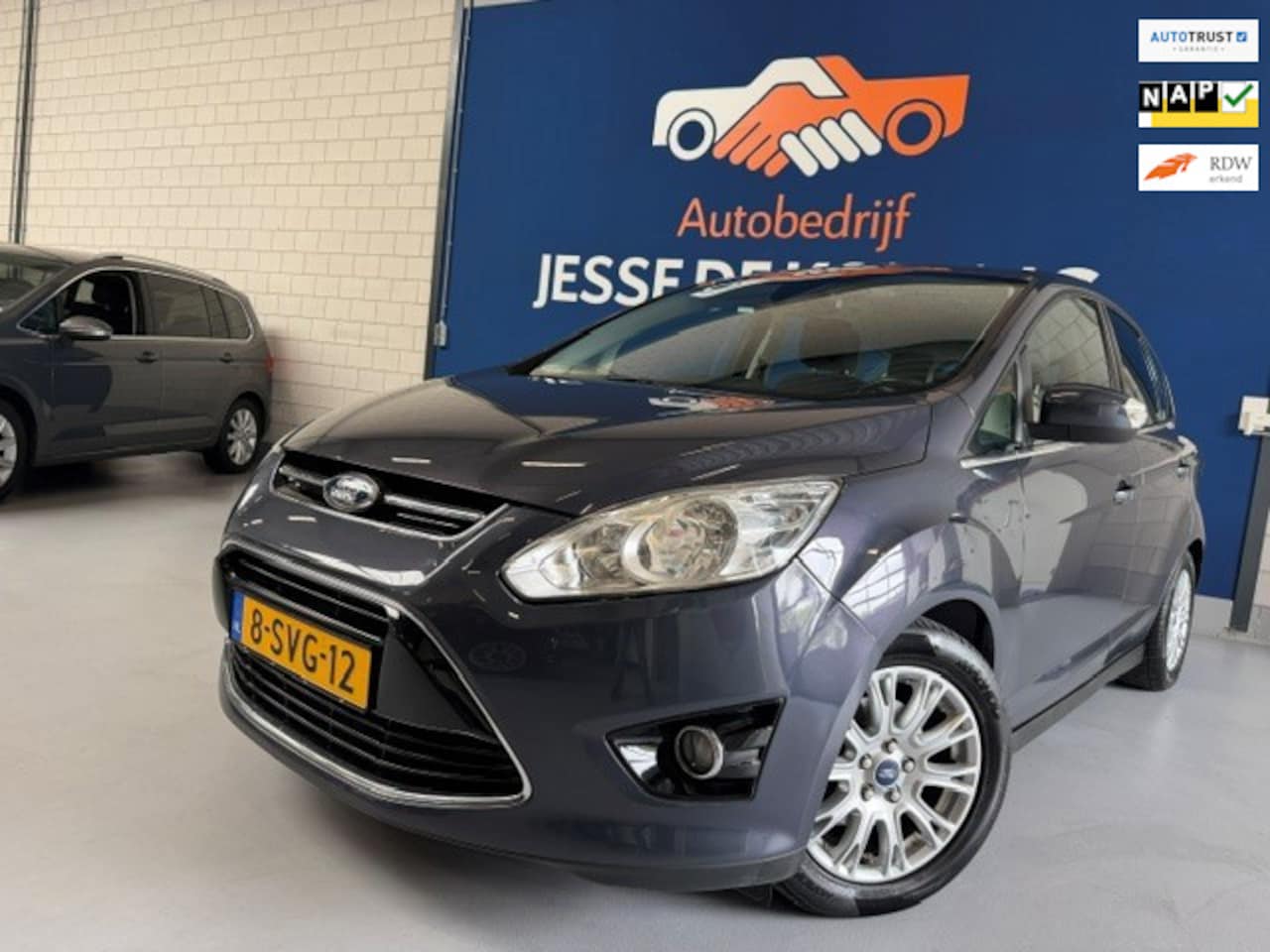 Ford C-Max - 1.0 Titanium / bj.2013 / NAP met 178683 km./ APK 04/2027 / kleur: grijs / Climate / Naviga - AutoWereld.nl
