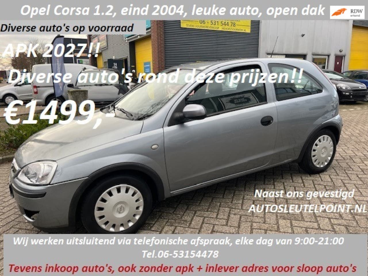Opel Corsa - 1.2-16V Diverse uitvoeringen apk 2027!!, uitsluitend op afspraak, - AutoWereld.nl