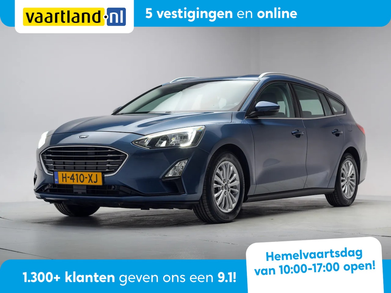 Ford Focus Wagon - 1.0 EcoBoost 125pk Titanium Business [ LED Navi Trekhaak Climate ] - AutoWereld.nl