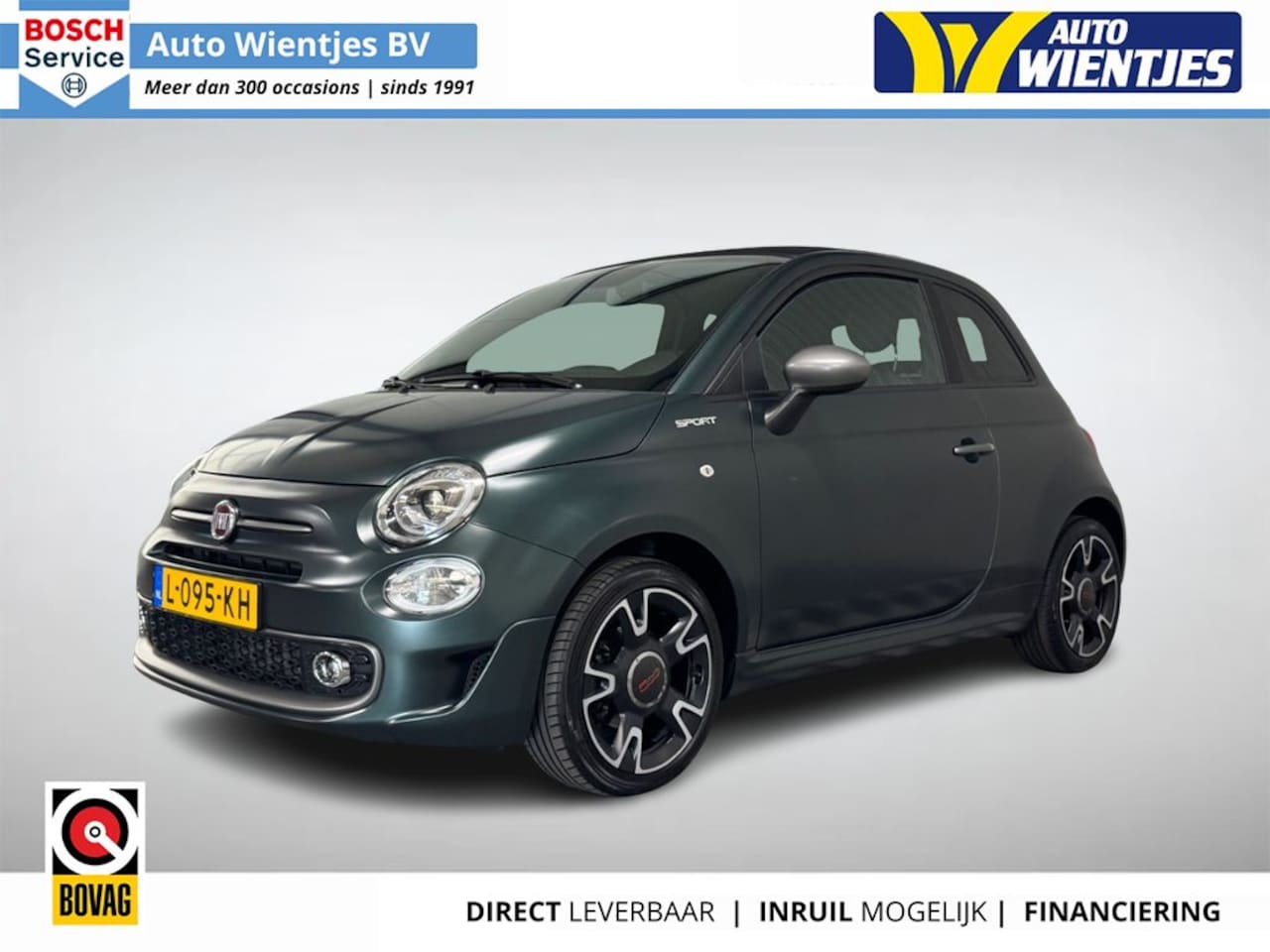 Fiat 500 C - 1.0 Hybrid Sport | Airco-Ecc | Navi | Leer - AutoWereld.nl