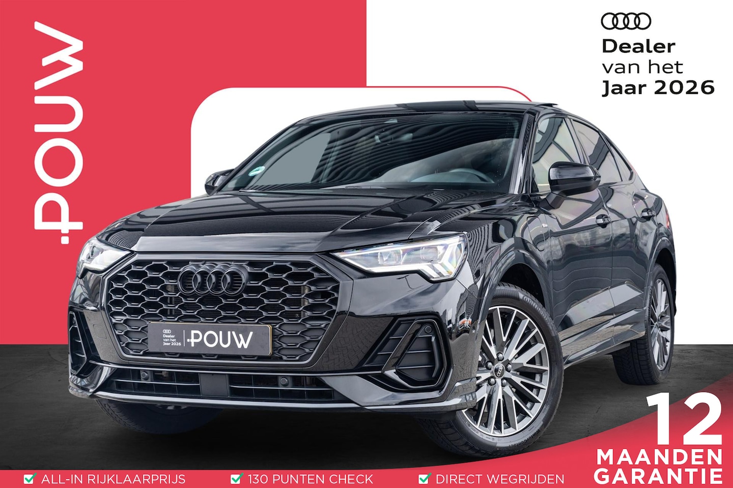 Audi Q3 Sportback - 45 TFSIe 245pk PHEV S Edition | SoH 97% | Panoramadak | Trekhaak | Zwart Optiek | Smarthon - AutoWereld.nl