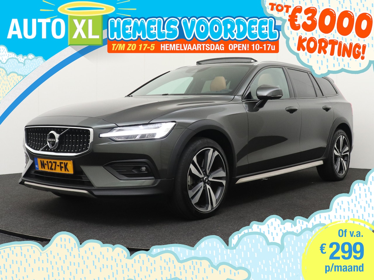 Volvo V60 Cross Country - B5 265PK Aut. Inscription Pano-dak Massage/Ventilatie HUD - AutoWereld.nl