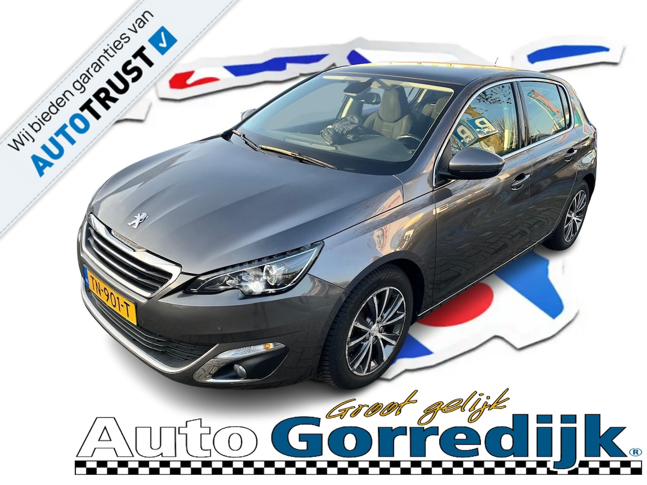 Peugeot 308 - 1.2 PureTech Allure Panodak,Trekhaak,5 DRS,Navi - AutoWereld.nl