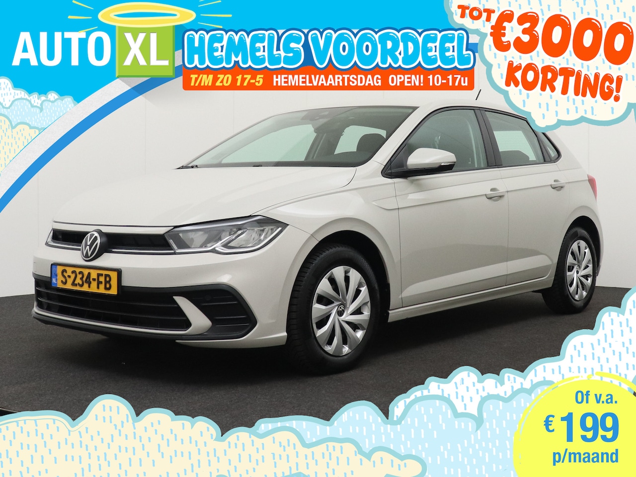 Volkswagen Polo - 1.0 Polo Business+ Carplay LED+ Cruise DAB Digi.Dashboard - AutoWereld.nl
