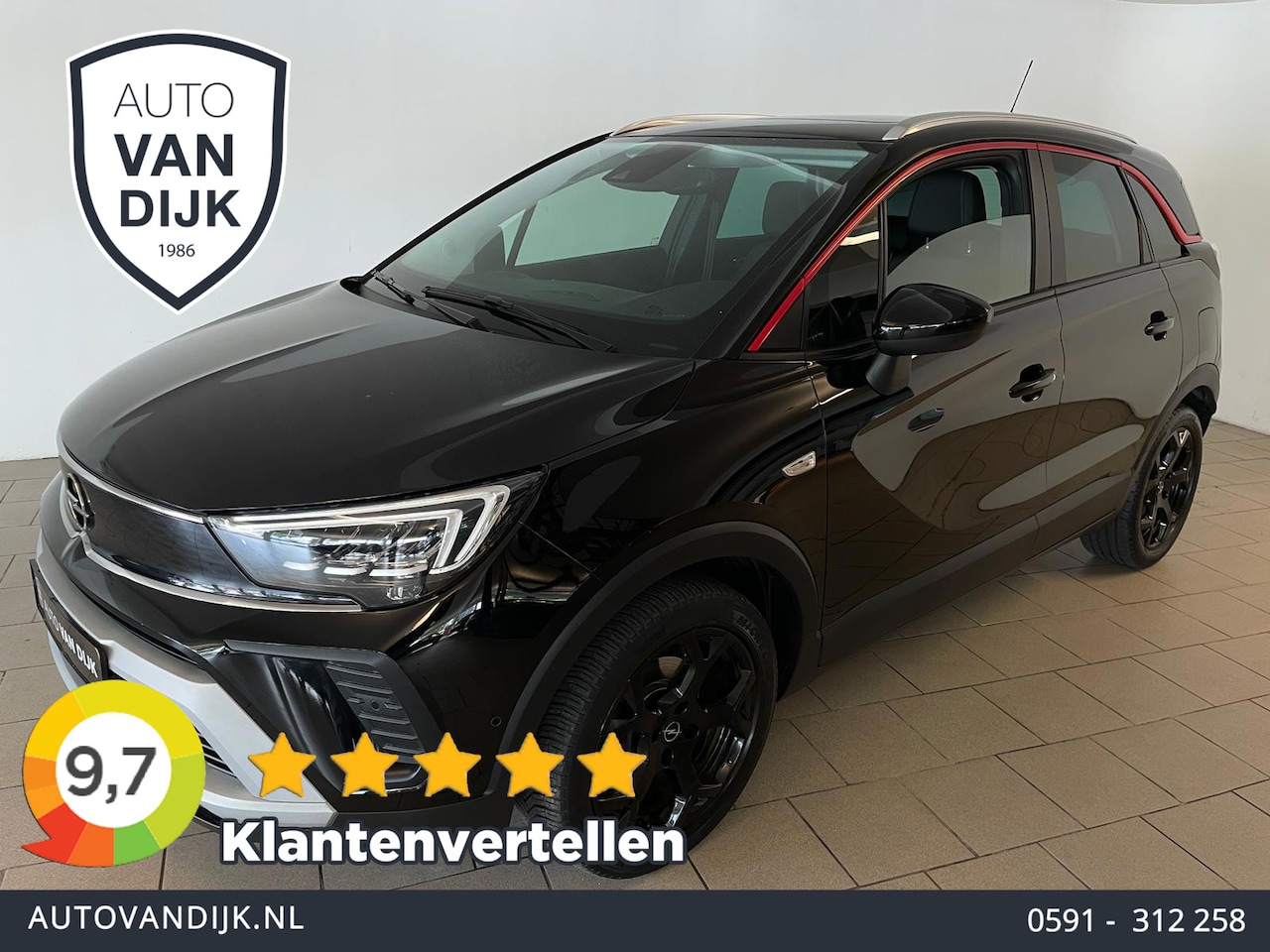 Opel Crossland - 1.2 Turbo GS Line PANORAMADAK CLIMATE AIRCO 17 INCH LMV SPORT/COMFORTSTOELEN APPLE CARPLAY - AutoWereld.nl
