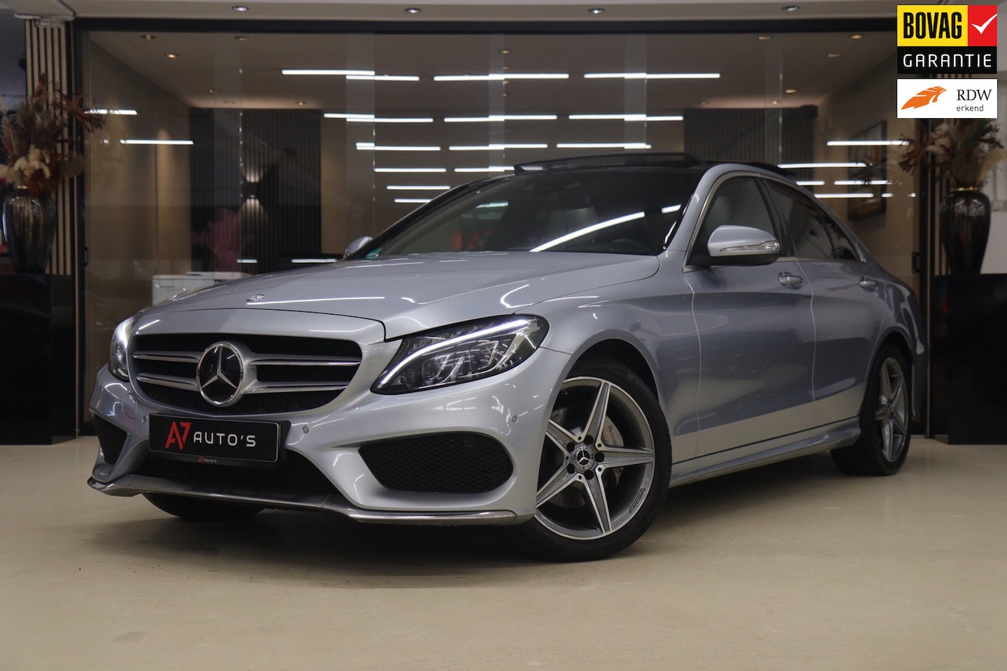 Mercedes-Benz C-klasse - 200 AMG-LINE PANO/MEM/STOELVER/CAM/ACC/VOL - AutoWereld.nl