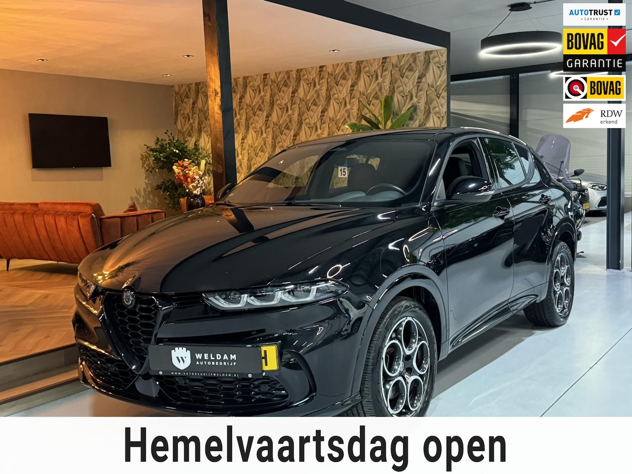 Alfa Romeo Tonale - 1.5T Hybrid Ti Garantie StuurVW StoelVW Camera Adoptieve Cruise Elek Achterklep Navi Clima - AutoWereld.nl