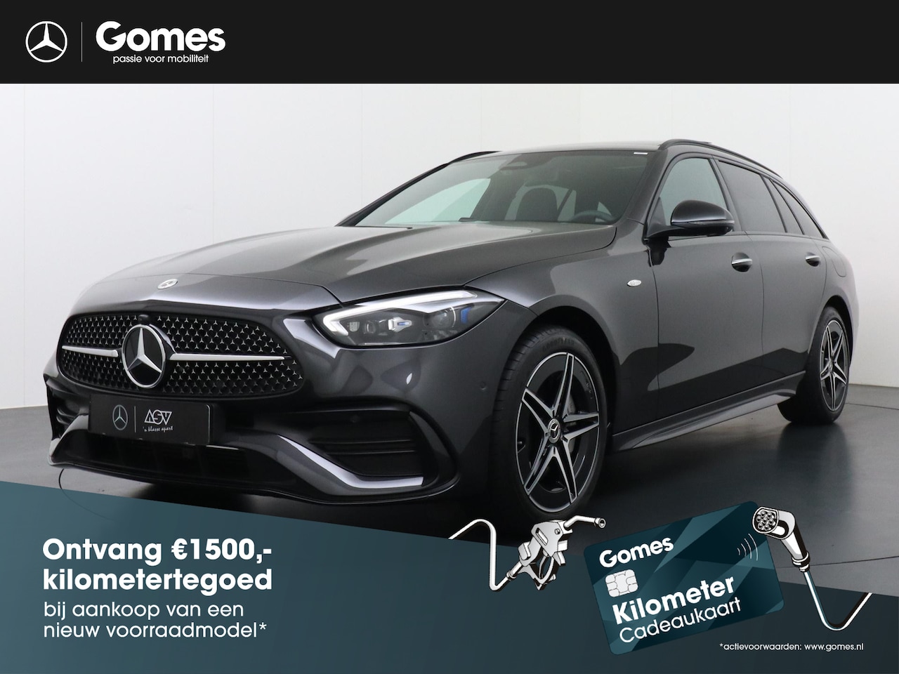 Mercedes-Benz C-klasse Estate - 300 e Business Solution AMG | Panorama - Schuifdak | Trekhaak Wegklapbaar | Memorystoelen - AutoWereld.nl