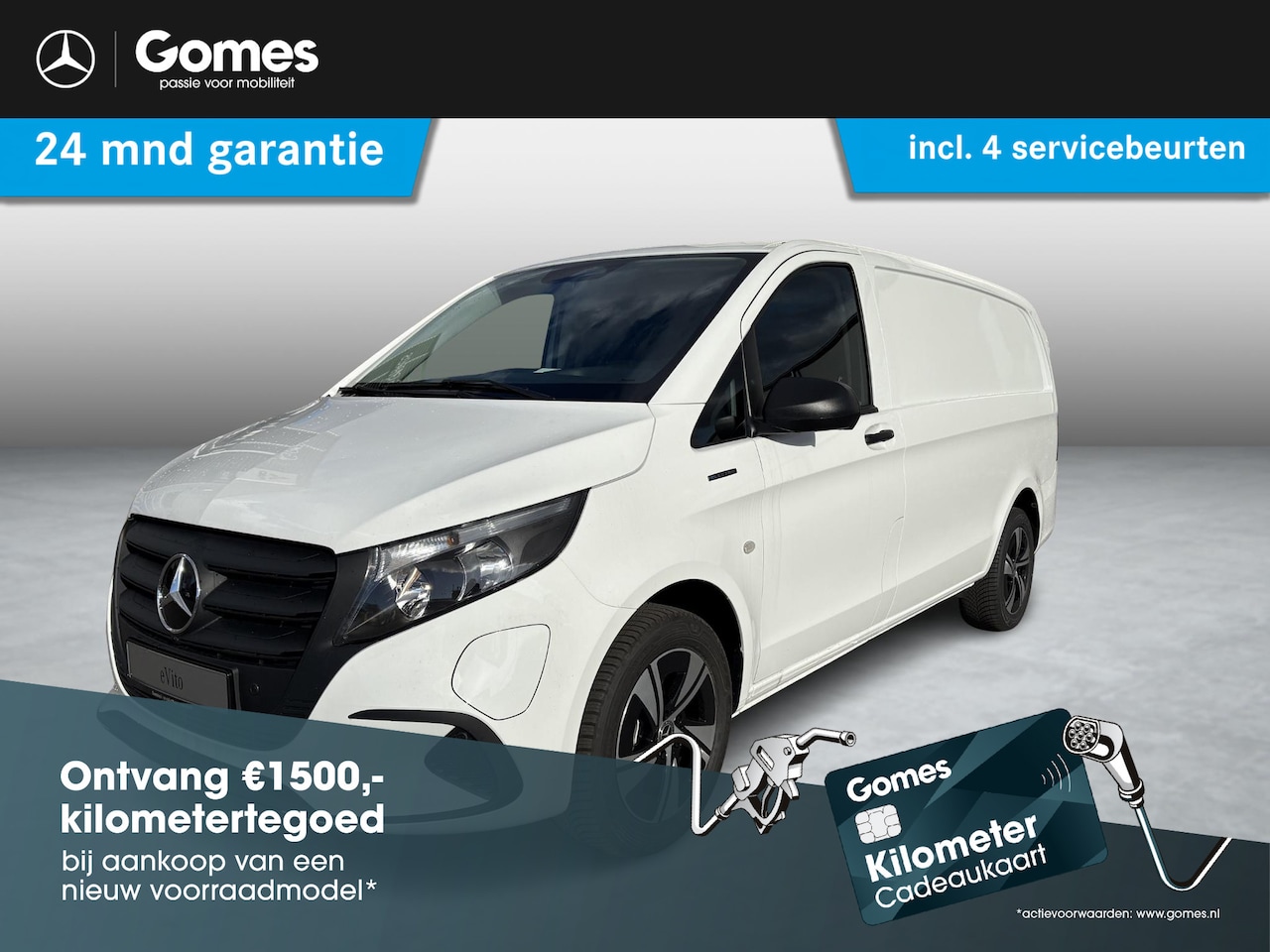 Mercedes-Benz eVito - eVito 112 L2 60 kWh Mercedes-Benz eVito eVito 112 L2 66 kWh - AutoWereld.nl