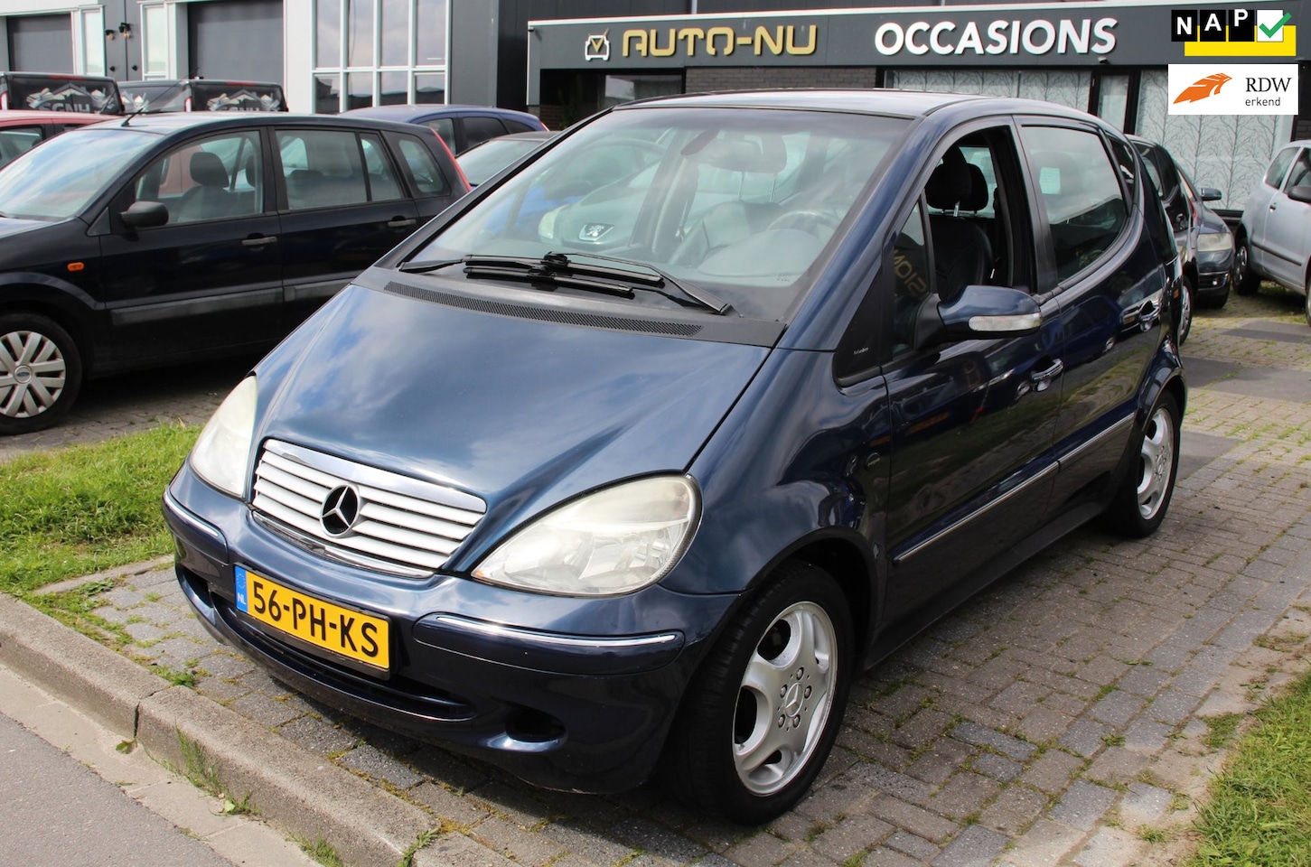 Mercedes-Benz A-klasse - 160 Avantgarde Lang Climate Cruise Leder/stof Trekhaak LM-Velgen NAP APK - AutoWereld.nl