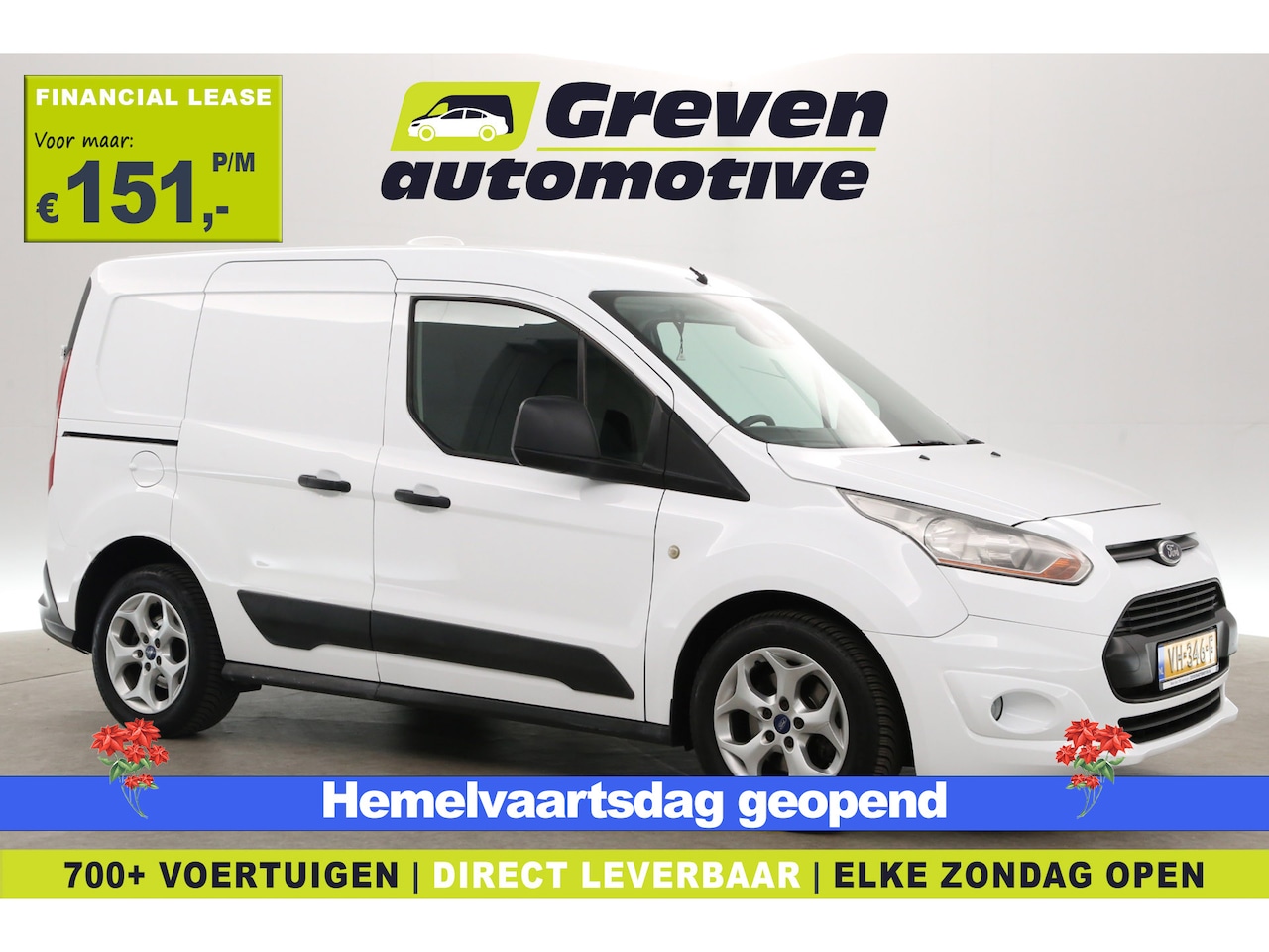 Ford Transit Connect - 1.6 TDCI | Airco | 3 Zits | Trekhaak | Parkeersens. - AutoWereld.nl