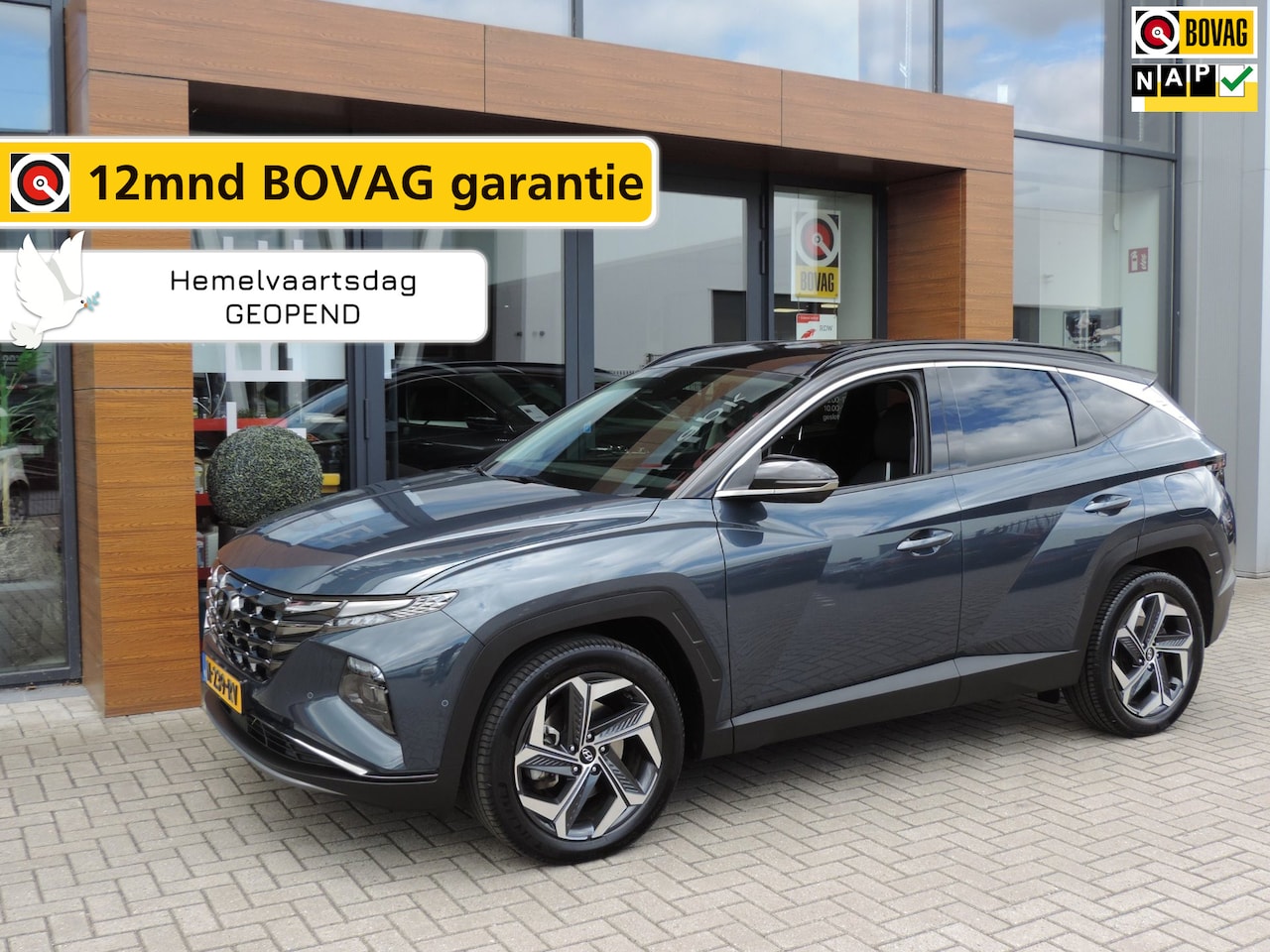 Hyundai Tucson - 1.6 T-GDI HEV Premium AUTOMAAT 78.000km | 1e Eig | NLauto | Stoelverw+koeling | Stuurverw - AutoWereld.nl