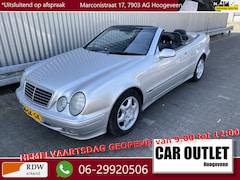 Mercedes-Benz CLK-klasse Cabrio - 200 Elegance 164Dkm.NAP, AUTOMAAT, Leer, Clima, CC, PDC v/a, LM, nw. APK – Inruil Mogelijk