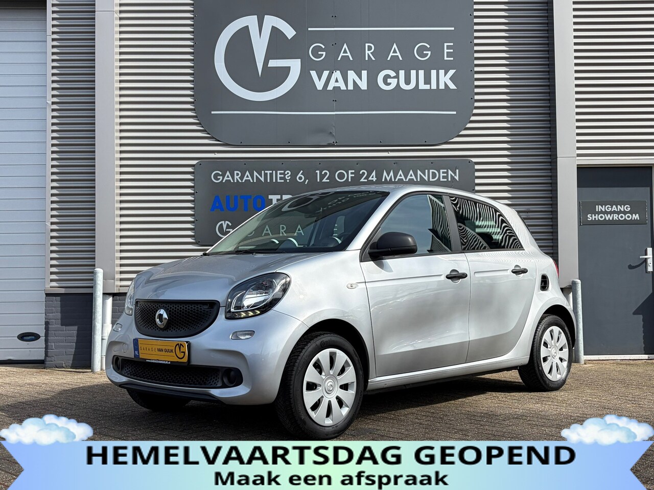 Smart Forfour - 1.0 71PK Pure Airco,CruiseControl,Leder,Isofix,Radio/CdSpeler,Start/Stop,Bluetooth,Usb,Aut - AutoWereld.nl