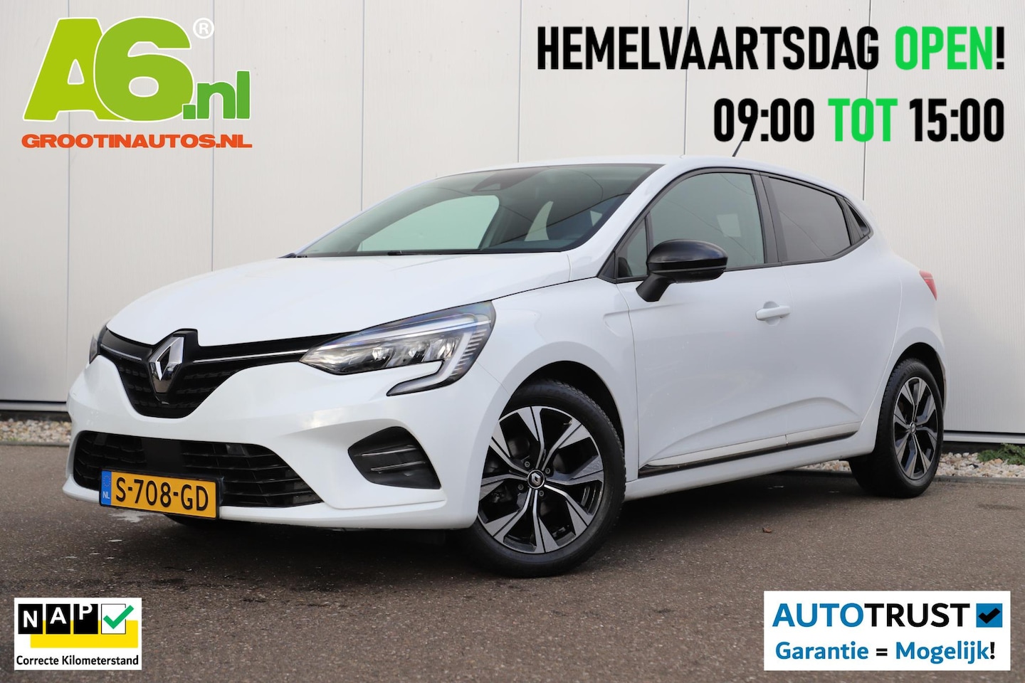 Renault Clio - 1.0 TCe 90 Evolution 6-bak 16 inch LMV Carplay Android Navigatie Camera Rijstrooksensor Ai - AutoWereld.nl