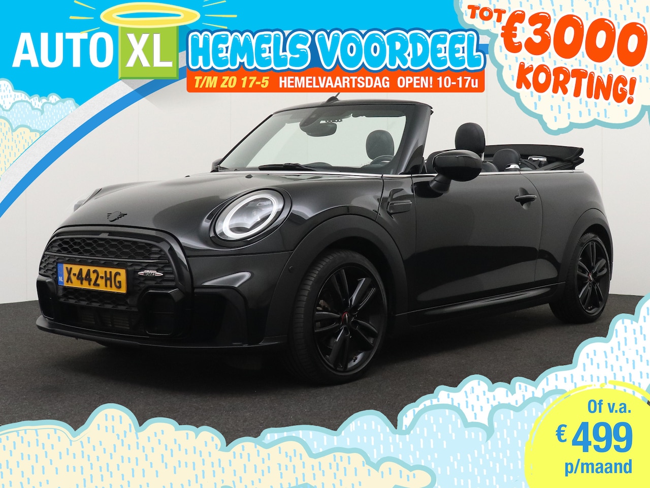 MINI Cabrio - Mini 136 PK Aut. Cooper JCW-Pakket Climate Leder Camera - AutoWereld.nl