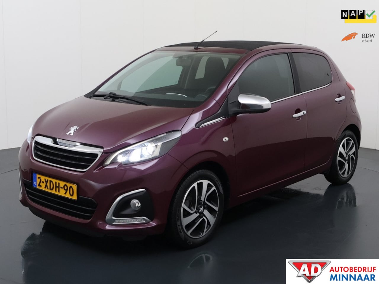 Peugeot 108 - 1.0 e-VTi Prem. Top | Cabriotop | Bluetooth | Airco | Cruisecont - AutoWereld.nl