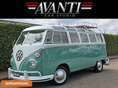Volkswagen T1 - TYPE 24 VW Microbus De Luxe Samba 50 PK OPEN PANORAMA DAK ROOF RACK ORIGINEEL DUITSE 21 RA