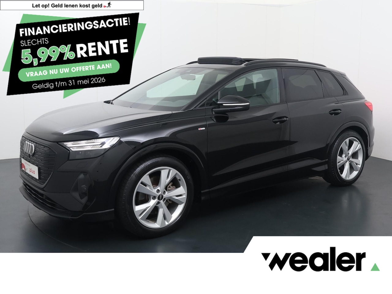 Audi Q4 e-tron - 35 Launch edition S Competition 55 kWh | 170 PK | SoH 88% | Trekhaak wegklapbaar | Warmtep - AutoWereld.nl