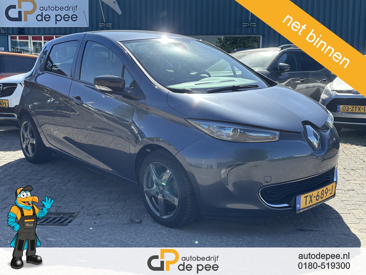 Renault Zoe - Q90 Intens Quickch. 41 kWh 250km GARANTIE/INCL.ACCU/LEDER/CLIMA/CRUISE/NAVI/BLUETOOTH/STOE - AutoWereld.nl
