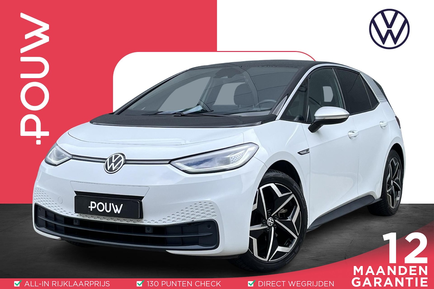 Volkswagen ID.3 - 204pk First Plus 58 kWh | SoH 95% | Steunhaak | Navigatie | LED Matrix - AutoWereld.nl