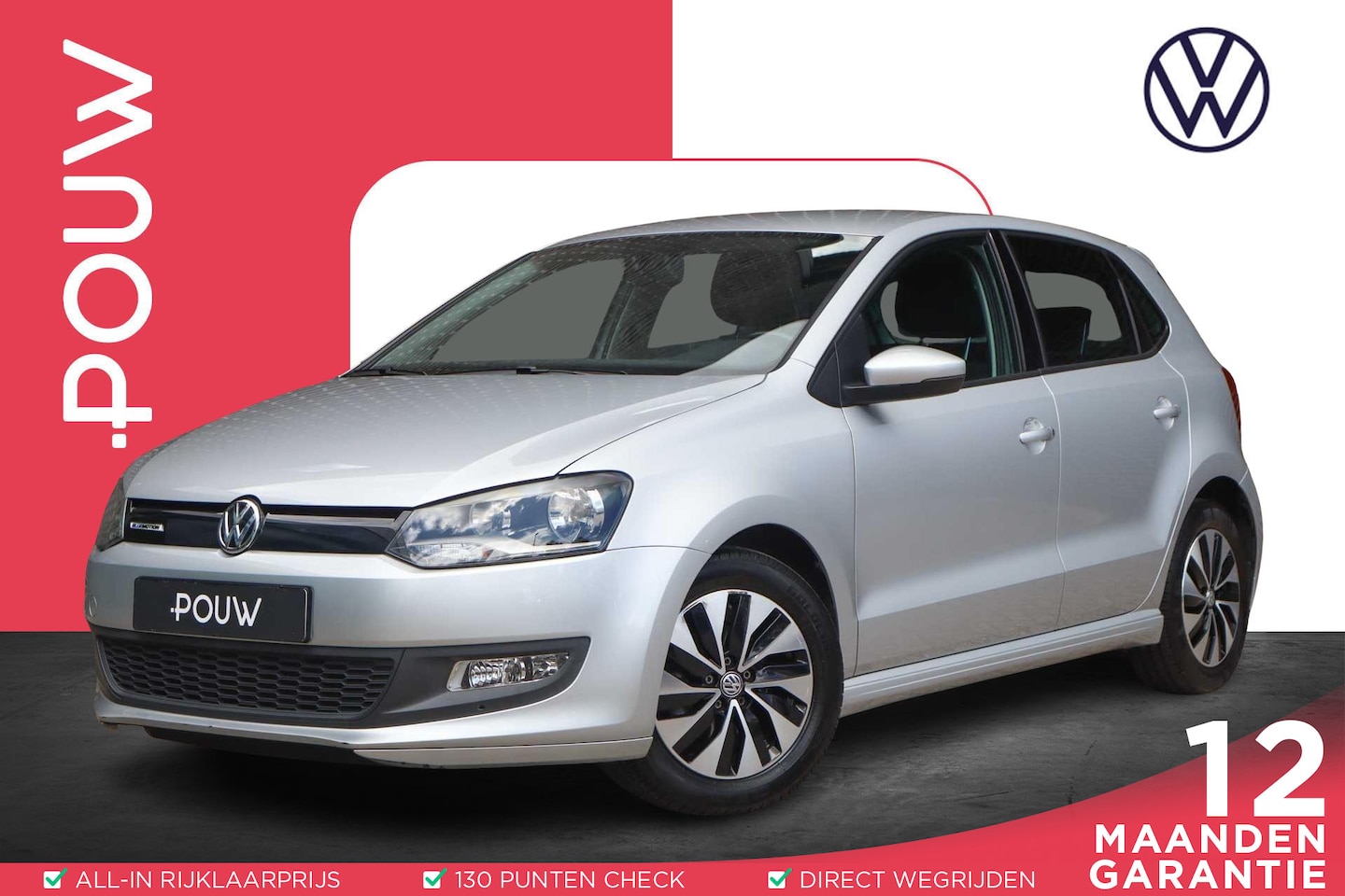 Volkswagen Polo - 1.0 95pk BlueMotion Edition | Trekhaak | Airconditioning | App Connect | Cruise Control - AutoWereld.nl