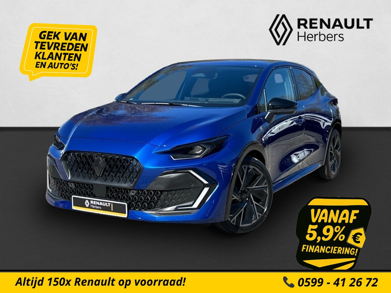 Renault Clio - 1.8 Hybrid 160 esprit Alpine CAMERA / ADAPT CRUISE / VOORRAAD LEVERBAAR - AutoWereld.nl
