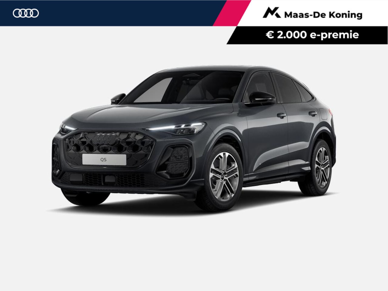 Audi Q5 Sportback - 2.0 TFSI e-hybrid quattro S edition 299 PK · Adaptieve luchtvering · Tech plus · Glazen pa - AutoWereld.nl