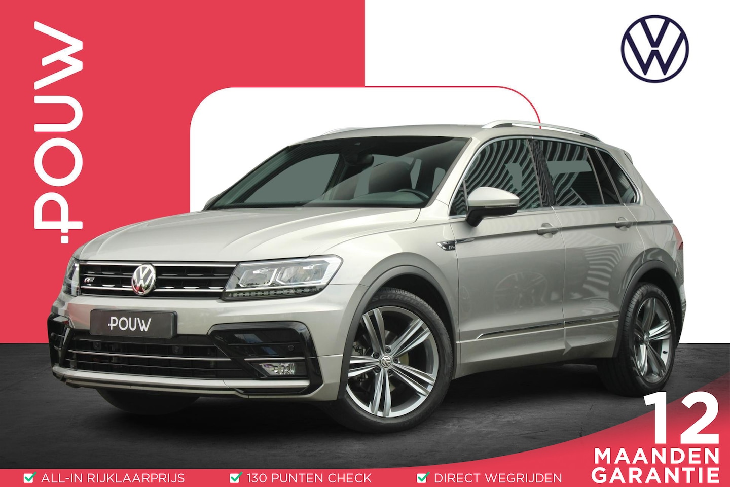 Volkswagen Tiguan - 1.5 TSI 150pk DSG Highline Business R | Trekhaak | Apple CarPlay & Android Auto| Elek. Ach - AutoWereld.nl