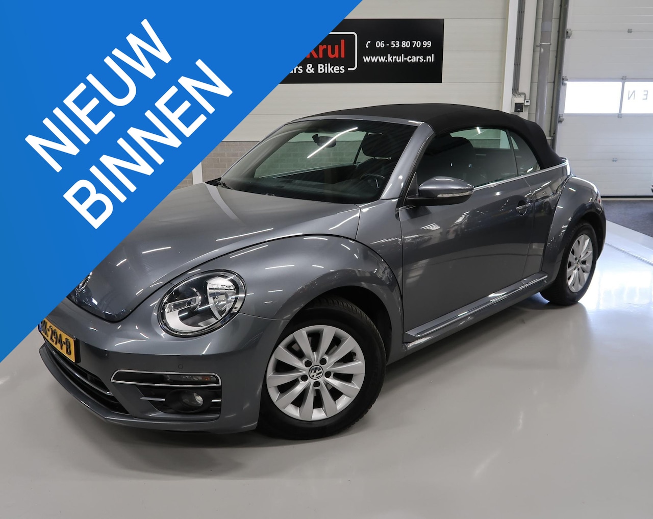 Volkswagen Beetle Cabriolet - 1.2 TSI Design Airco-ecc Stoelverwarming Navigatie Sportvelgen PDC Windscherm Boekjes aanw - AutoWereld.nl