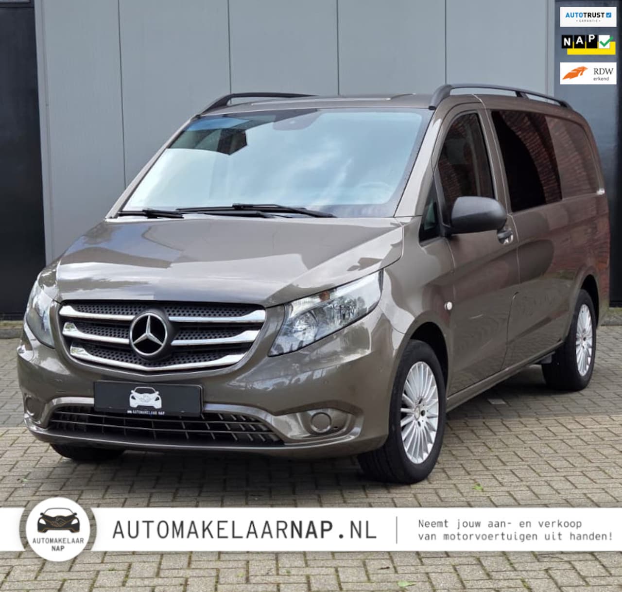 Mercedes-Benz Vito - 116 CDI Lang Dubbel Cabine/ Marge / 163 PK !! / Org. NL / Trekhaak / - AutoWereld.nl