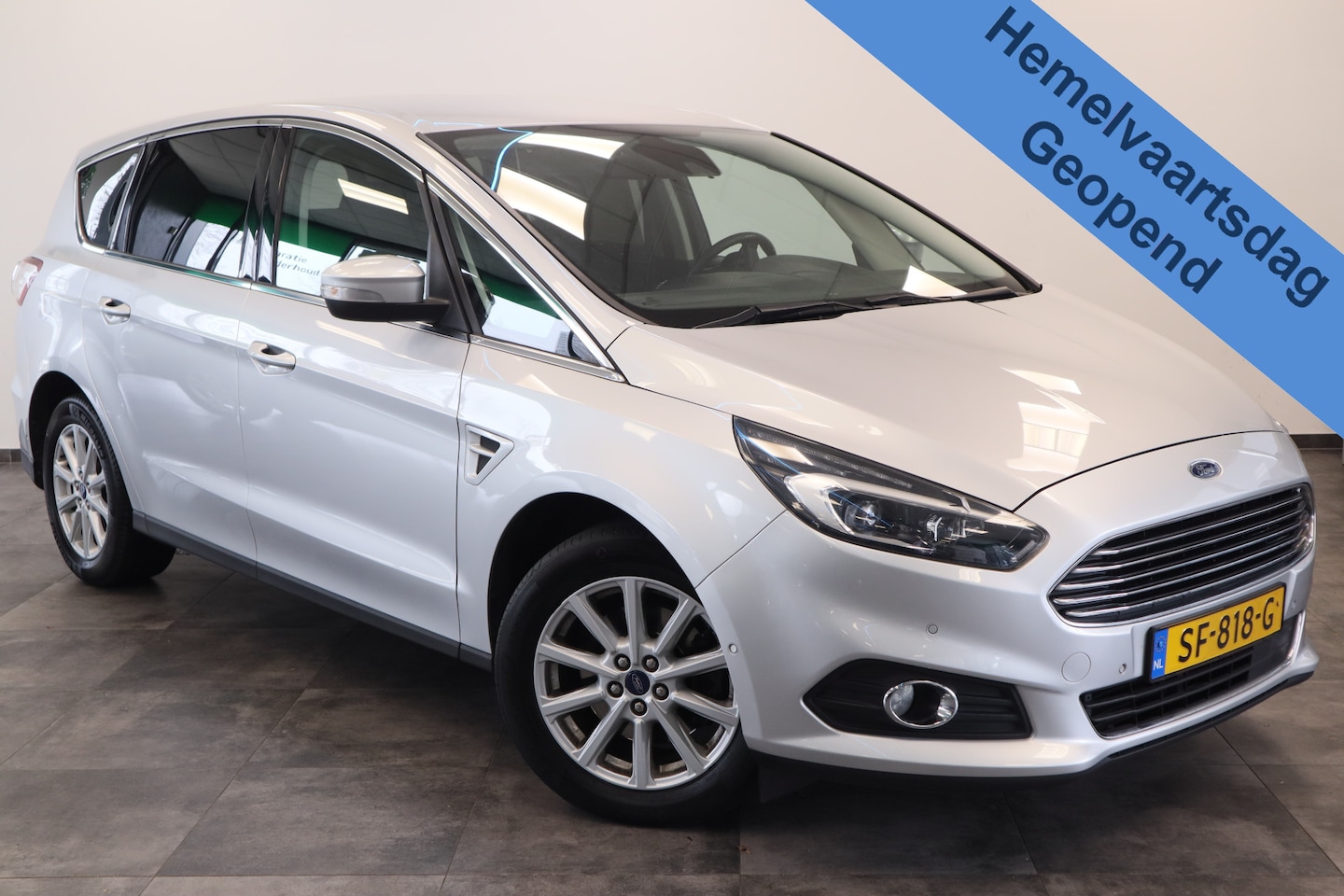 Ford S-Max - 1.5 Titanium 7p. Cruise/Climate Navi PDC Elekt. Stoelen NAP * Hemelvaartsdag geopend van 1 - AutoWereld.nl
