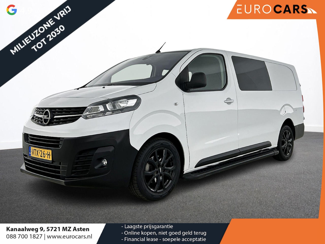 Opel Vivaro - 145pk L3H1 Dubbele Cabine Sport Edition Navigatie Climate Control Trekhaak Trekhaak Parkee - AutoWereld.nl