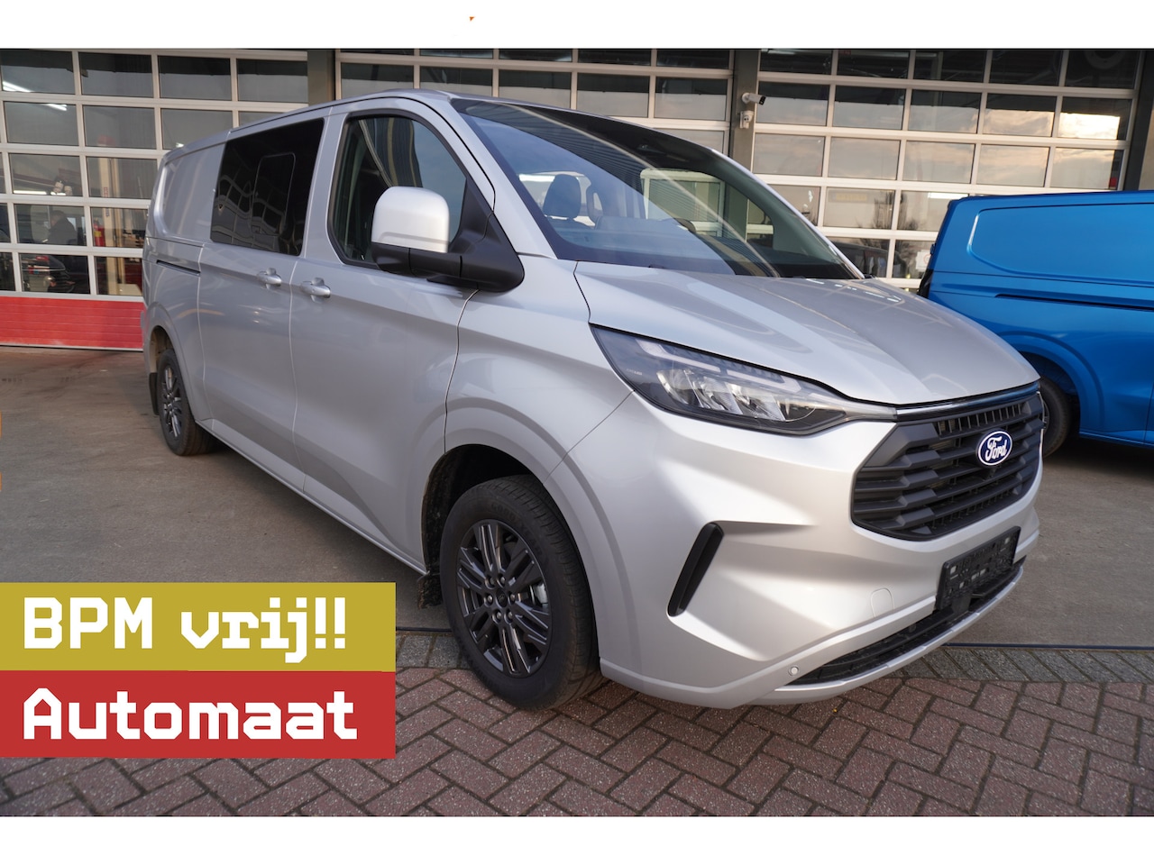 Ford Transit Custom - 320L 2.0 TDCI 170PK L2H1 Limited DubbelCabine Automaat Schuifdeur L/R Nr. V062 | Airco | A - AutoWereld.nl