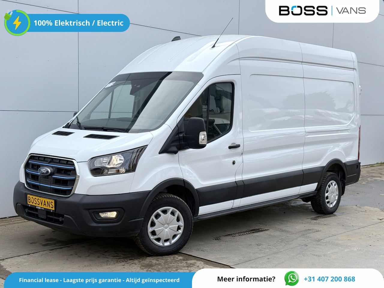Ford E-Transit - 68kWh 184PK L3H3 317km WLTP 96% (SOH) BEV Snelladen Camera Cruise control Climate control - AutoWereld.nl