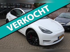 Tesla Model Y - Performance AWD 75 kWh SOH 92, 2 % WIT LEER / 21"LMV / INCL. BTW