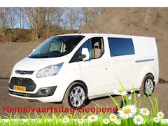 Ford Transit Custom - 310 2.0 TDCI L2H1 Limited DC |Leder|Stoelverwarming| *Hemelvaart open