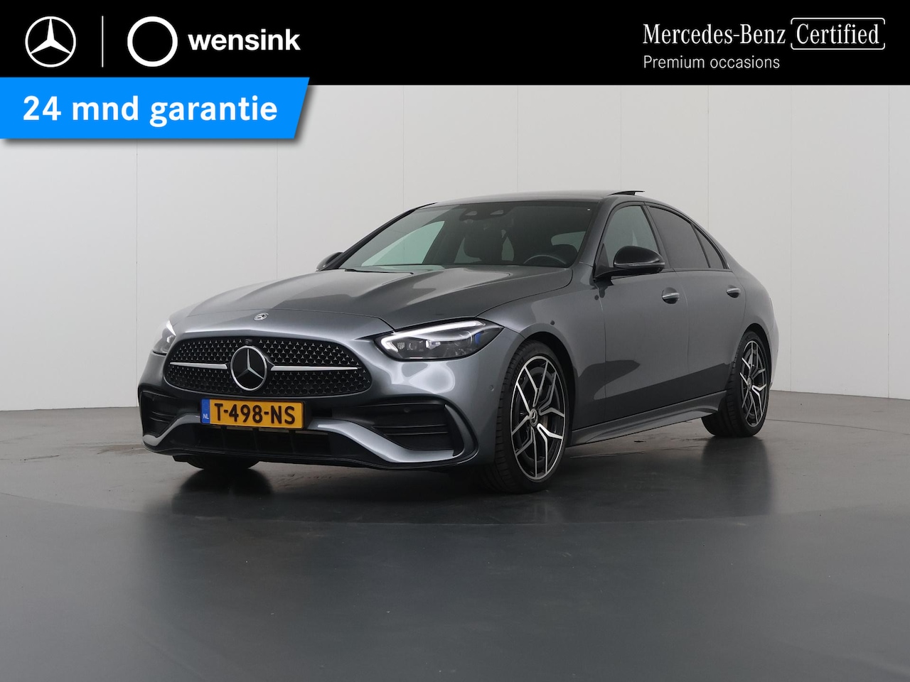 Mercedes-Benz C-klasse - 200 AMG Line | Night | Memory | Multispaaks velgen | Burmester | Panoramadak | Stoelverwar - AutoWereld.nl