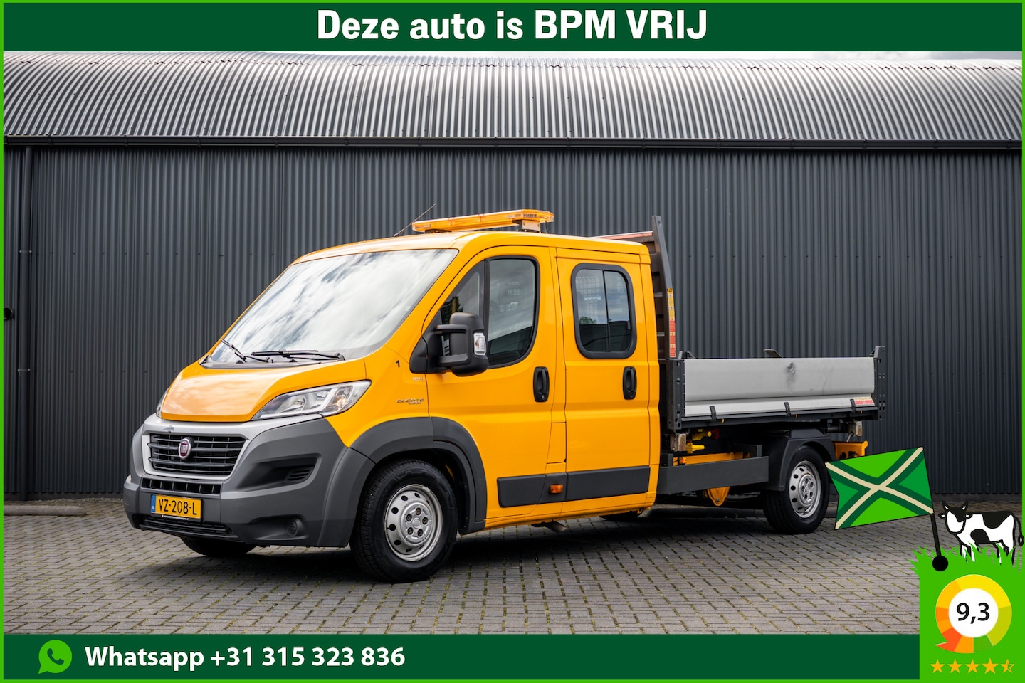 Fiat Ducato - 150 Multijet 2.3 L3H1 | 150 PK | 6-Zits | 3-Zijdige kipper | 1e Eigenaar | Airco | Trekhaa - AutoWereld.nl