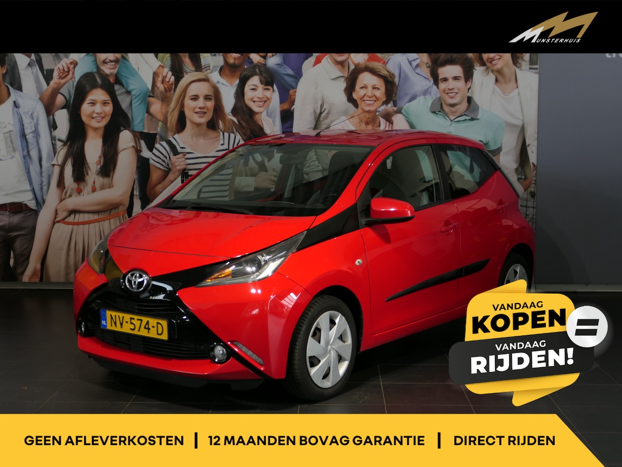 Toyota Aygo - 1.0 VVT-i x-play - Camera - Airco - Bluetooth - AutoWereld.nl