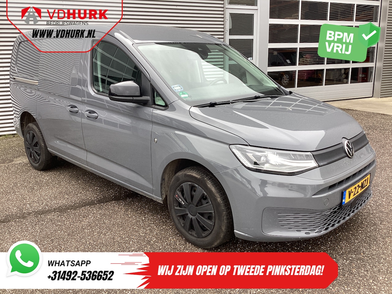 Volkswagen Caddy Cargo Maxi - 2.0 TDI 125 pk DSG Aut. MARGE LED/ Adapt.Cruise/ Stoelverw./ PDC/ Airco/ DAB - AutoWereld.nl