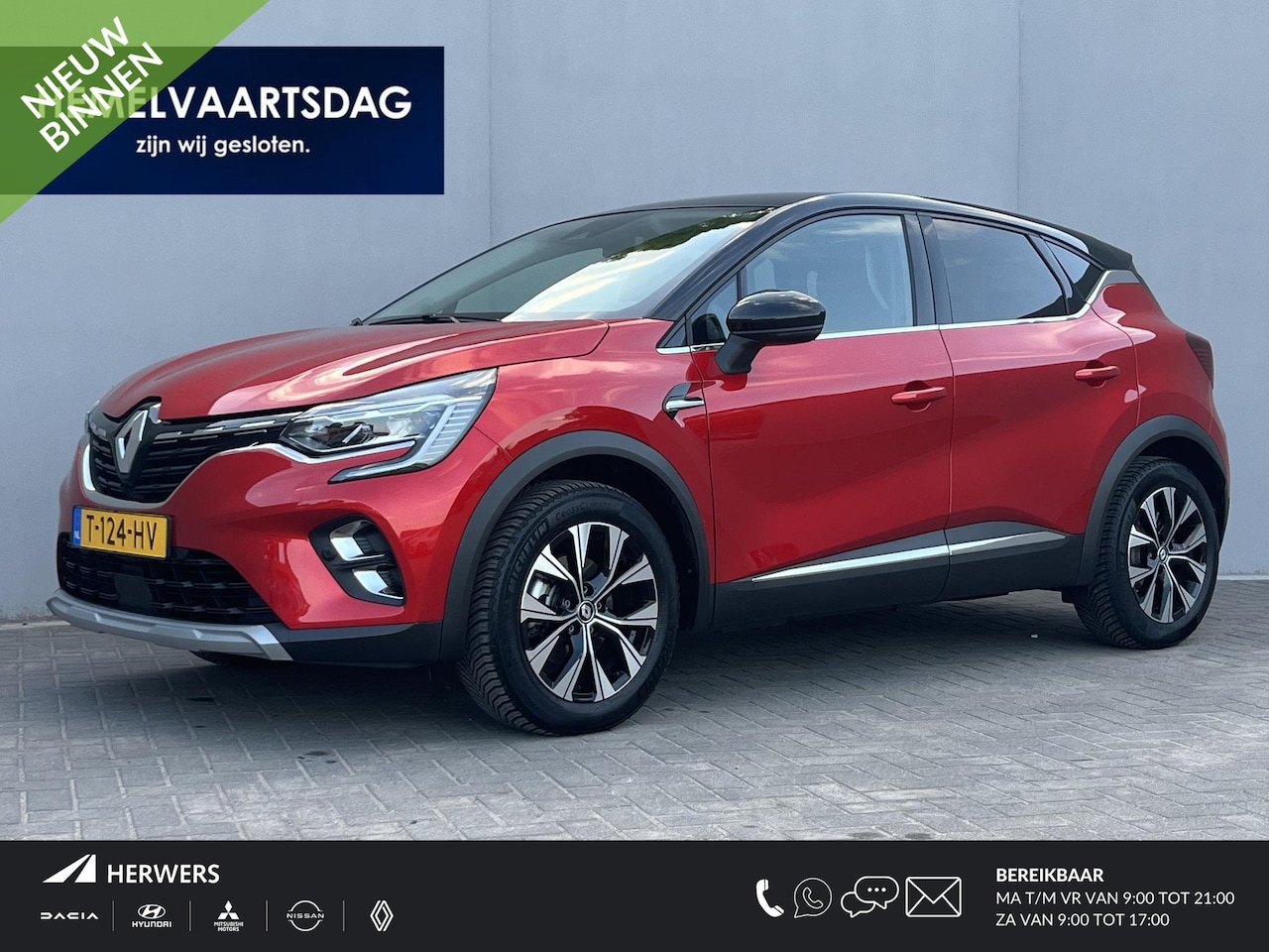 Renault Captur - 1.6 E-Tech full hybrid 145 techno Navigatie / Cruise Control / Parkeersensoren Voor & Acht - AutoWereld.nl