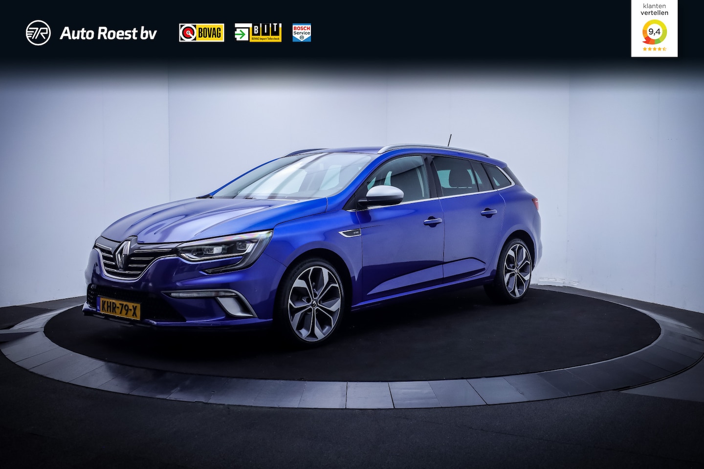 Renault Mégane Estate - 1.3T 160Pk Aut. GT-Line IRON BLAUW | FULL LED | KUIPSTOELEN | GR. SCHERM | CAMERA | PARKEE - AutoWereld.nl
